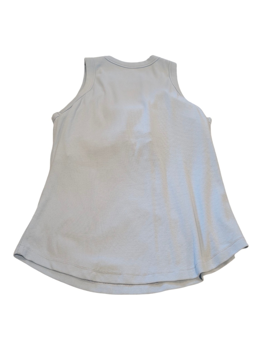 OGL Ribbed Tank Top in Pale Sea Glass Blue - Picture 3 of 6